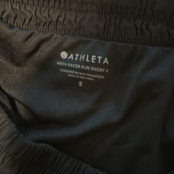ATHLETA MESH RACER RUN 4” SHORTS - Picture 3 of 3